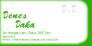 denes daka business card